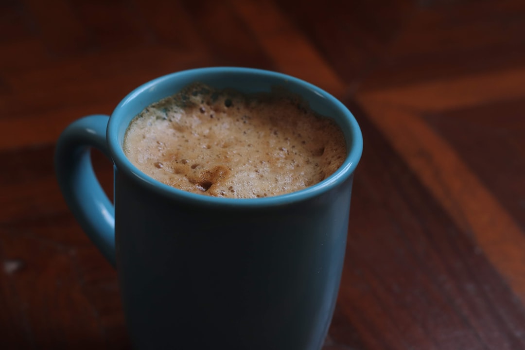 A warm cup of coffee on a cold morning
